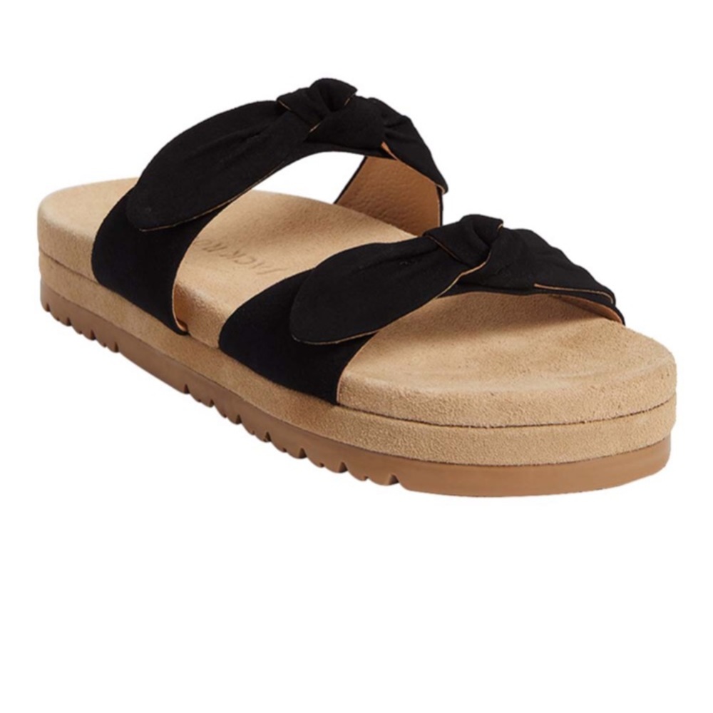 Jack Rogers Monica Double Knot Black Platform Sandals